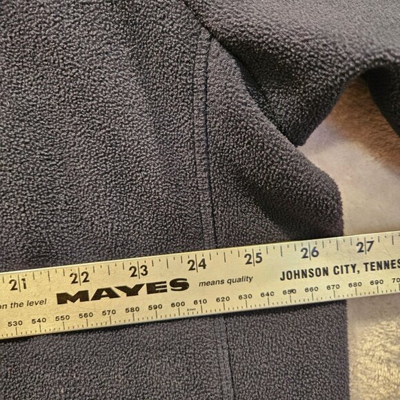 Lands End Mens 2XL-T Fleece Pullover Jacket Black Pullover Jacket Outdoor Hiking - Picture 5 of 12